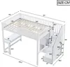 Flieks Etagenbett 140x200cm mit Schreibtisch & Regal, Produktbild-Vorschau 7