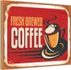 vianmo Holzschild 20x30 cm Kaffee fresh brewed Essen Produktbild-Vorschau 1