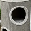 PawHut Krabpalen, 60 cm hoog, Ø 35 cm, kattenhuis met twee Productafbeelding-voorbeeld 8