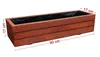 Blumenkasten Holz 90 cm lang – Balkon Pflanzkasten Produktbild-Vorschau 2