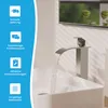 Badarmatur Tamina hoch - Edelstahl gebürstet | Wasserfall Produktbild-Vorschau 7