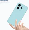 A hand holding a light blue phone case. Produktbild-Vorschau