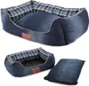 Collage of a dog bed and a pillow. Produktbild-Vorschau