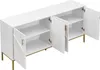 Credenza Merax 160x40x80,5cm, 4 ante con ripiani regolabili Anteprima dell’immagine prodotto 7