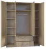 Topeshop ROMANA 160 SON, Dąb, Szafa, 11 pół., 4 drzw., Dąb, Podgląd zdjęcia produktu 3