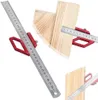 Anschlag-Lineal 30 cm Streichmaß Aluminium Anreißwerkzeug Produktbild-Vorschau 7