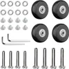 Kofferrollen 4 Stück - 40 x 18 mm, Gummi, leise, stabil Produktbild-Vorschau 3