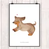Mr. & Mrs. Panda Bild Hund Dackel DIN A1 - Weiß - Geschenk, Produktbild-Vorschau 2