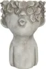 Clayre & Eef Pot de fleurs 11x11x18 cm Gris Pierre Voir les images du produit 1