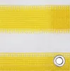 vidaXL Balkonová zástěna žlutá a bílá 120x600 cm HDPE Náhled obrázku produktu 2