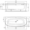 IDEAL STANDARD T994101 Duo-Badewanne DEA, f.Wandan., m.Abl, Produktbild-Vorschau 2