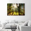 Leinwandbild strahlen in einem sonnigen wald 100x70 cm Produktbild-Vorschau 2