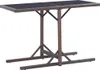 vidaXL Gartentisch Braun 110×53×72 cm Glas und Poly Rattan Produktbild-Vorschau 6