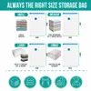 Sacs de rangement sous vide pour vêtements et couettes Voir les images du produit 6
