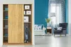 A living room scene with a vacuum cleaner in a wardrobe and furniture. Anteprima dell’immagine prodotto