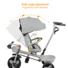 Kinderdreirad Baby-Dreirad Drehbarer Sitz Fahrrad Baby Produktbild-Vorschau 6