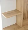 A close-up view of a wooden shelf in a cabinet or wardrobe. Produktbild-Vorschau