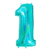 Riesenzahl Folienballon 40"/102cm | Holo Tiffany Zahl: 1 Produktbild-Vorschau 1