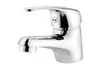 Set: Waschtisch 35 x 28cm weiß, Waschtischmischer chrom, Produktbild-Vorschau 4