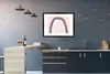 MuchoWow® Gerahmtes Poster Regenbogen - Minimalismus - Rosa Produktbild-Vorschau 5