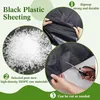 2x6m Polyethylenfolie Schwarze Gewächshausfolie, 2mil Extra Produktbild-Vorschau 2