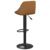 A single brown velvet bar stool with a black metal base and stem, shown from the back and side against a white background. Produktbild-Vorschau
