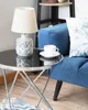 BELIANI Stolní lampa béžová keramická 35 cm látková stínicí Náhled obrázku produktu 4