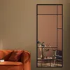 STYLER Wandspiegel LOFT 60x150 cm schwarz rechteckig MDF Produktbild-Vorschau 2