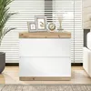 OKWISH Table de nuit - Chevet Moderne avec 2 Tiroirs et Voir les images du produit 1