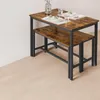 Relaxdays Sitzbank 2er Set, Esszimmer, platzsparende Produktbild-Vorschau 5