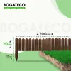 BOGATECO Rollborder Holzlatten | 20cm Hoch & 200cm lang | Produktbild-Vorschau 2