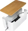 Logilink Kabelbox weiß mit Bambus-Deckel 320x140x130mm Anteprima dell’immagine prodotto 2