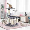 COSTWAY tiragraffi 64cm piccolo, albero per gatti con amaca Anteprima dell’immagine prodotto 7
