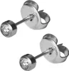 Titan Erstohrstecker Sterile Ohrstecker Zarge mit Stein in Produktbild-Vorschau 3