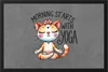 Morning Starts with Yoga Fußmatte Geschenkidee für Produktbild-Vorschau 1