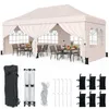 Gazebo pieghevole COSTWAY 3x6 m con 4 pareti laterali, Anteprima dell’immagine prodotto 1