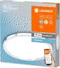 The image shows the packaging of a LEDVANCE ORBIS DISC smart ceiling light, with a close-up of the product and its features highlighted on the box. Produktbild-Vorschau