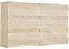 Komoda 140 cm 6 zásuvek skříňka FRAMIRE R-140 sonoma Náhled obrázku produktu 1
