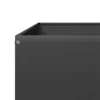 vidaXL Hochbeet Schwarz 100x100x41 cm Stahl Produktbild-Vorschau 5