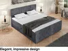 MEBLINI Boxspringbett mit Bettkasten - Gepolstert Produktbild-Vorschau 4