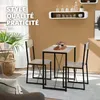 Ensemble de salle à manger MARGATE - Bois clair industriel, Voir les images du produit 7