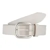 H.I.S Leder Gürtel 30mm Leather Belt W100 Cream weiß Produktbild-Vorschau 5