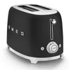 Smeg TSF01PGEU Retro 50's Style 2-Slice Toaster Mattschwarz Produktbild-Vorschau 3
