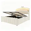 Merax gestoffeerd bed 140x200 cm met LED-verlichting in Productafbeelding-voorbeeld 7