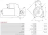 AS-PL S6188(DENSO) Starter Anlasser 1kW für OPEL Corsa F Produktbild-Vorschau 5