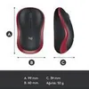 Logitech Wireless Mouse M185 red Produktbild-Vorschau 24