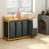 Adel Dream Wäschekorb mit Bambusrahmen, 200 l, 4 Produktbild-Vorschau 9