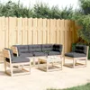 5-tlg. Garten-Sofagarnitur mit Kissen Massivholz Kiefer Produktbild-Vorschau 2