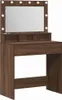 A vanity table with a mirror and lights. Náhľad obrázku produktu
