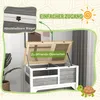 Casa para tortugas PawHut, hecha de madera, con recinto Vista previa de la imagen del producto 6